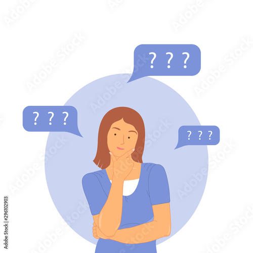 Thinking woman 1