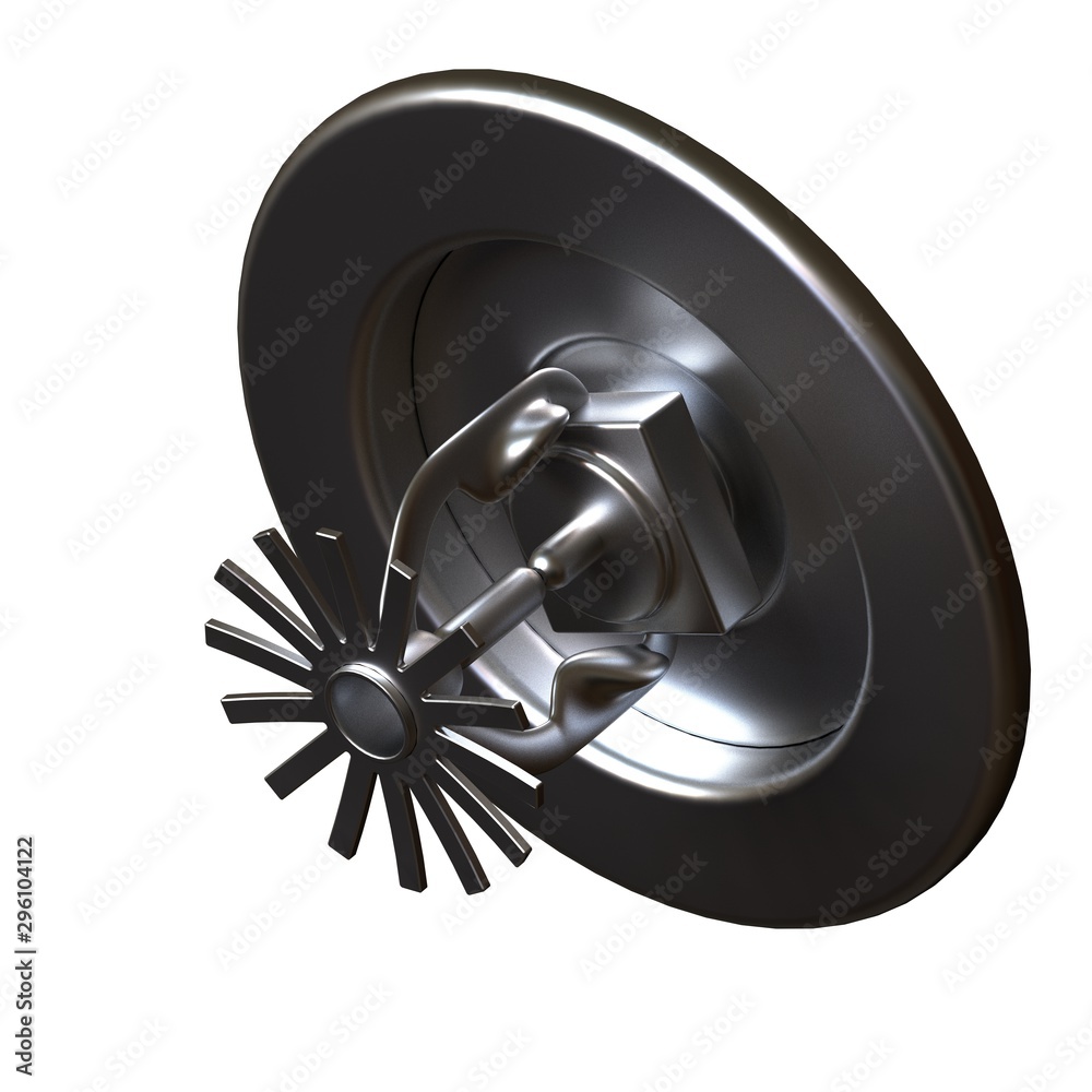 Fire sprinkler on white background, isolate. 3D rendering of excellent quality in high resolution. It can be enlarged and used as a background or texture. Fire sprinkler on white background, isolate. 3D rendering of excellent quality in high resolution. It can be enlarged and used as a background or texture.