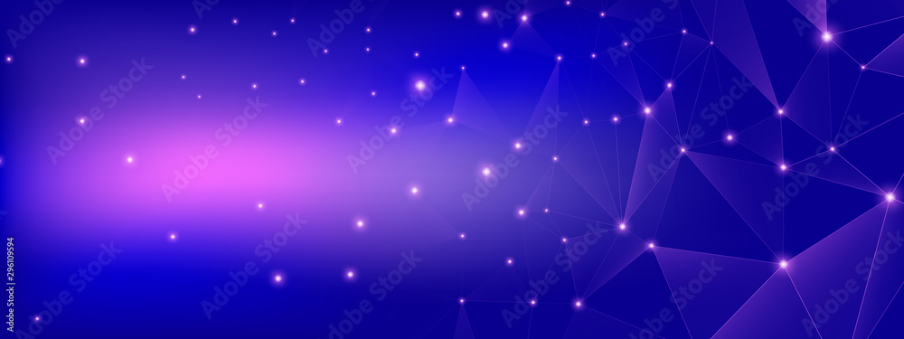 Fototapeta premium Technology Finance. Big Data Illustration. Dark 