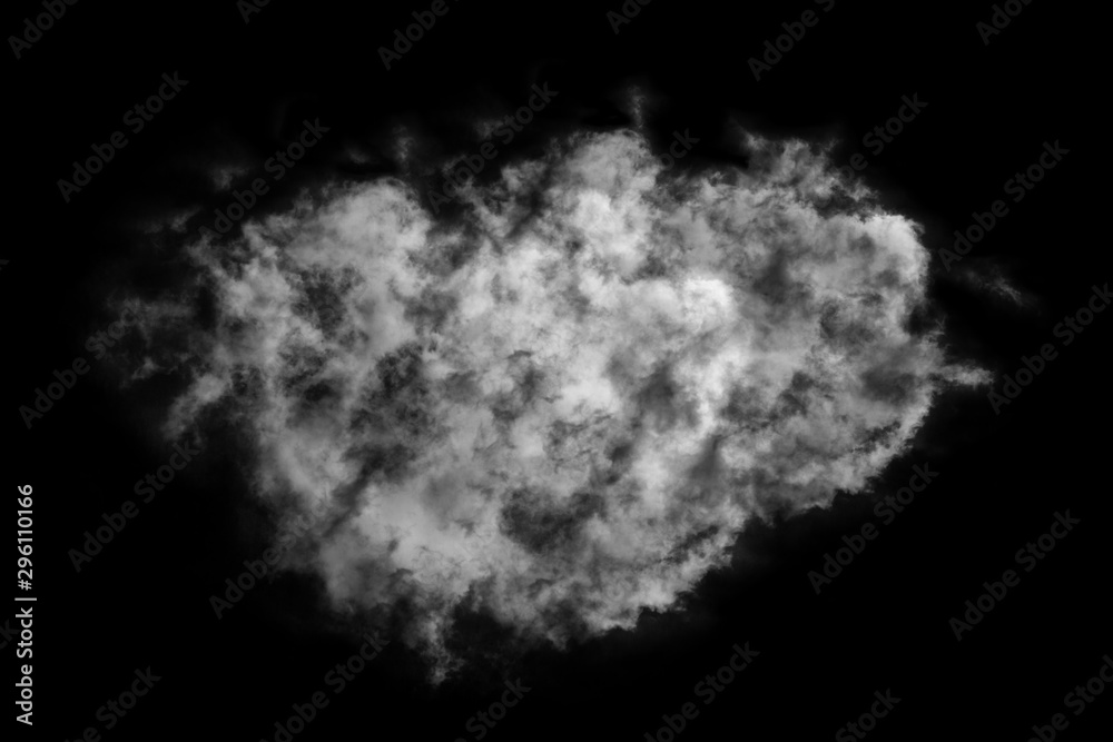 Textured cloud,Abstract black,isolated on black background Textured cloud,Abstract black,isolated on black background