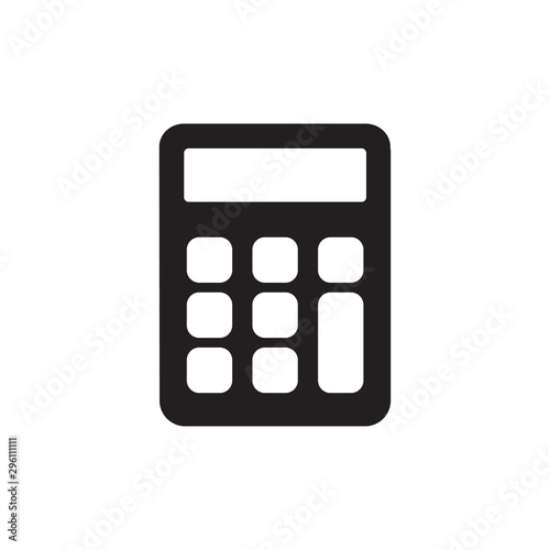 calculator icon in trendy flat design