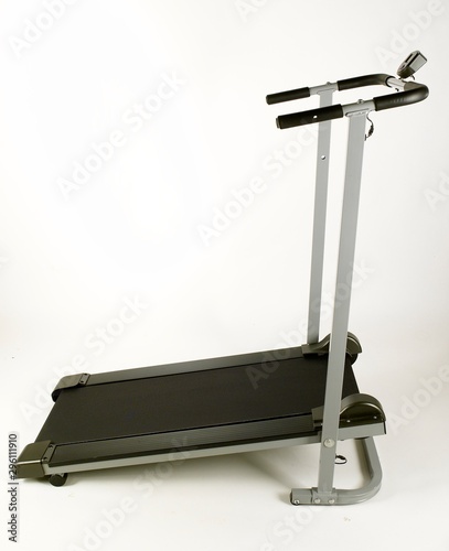 Treadmill isolated on white background