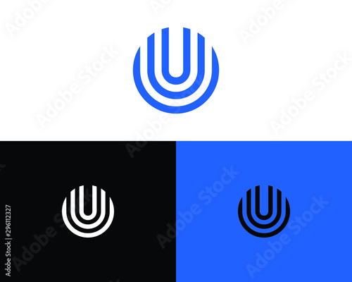 vector logo letter U