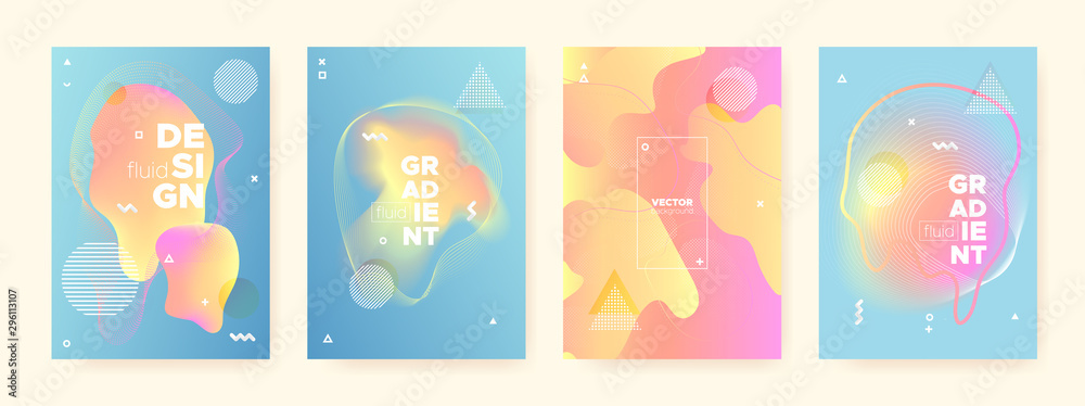 Colorful Flow Waves. Pastel Memphis Brochure. Colorful Flow Waves. Pastel Memphis Brochure.