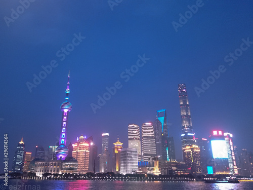 Shanghai skyline viewed from The Bund.