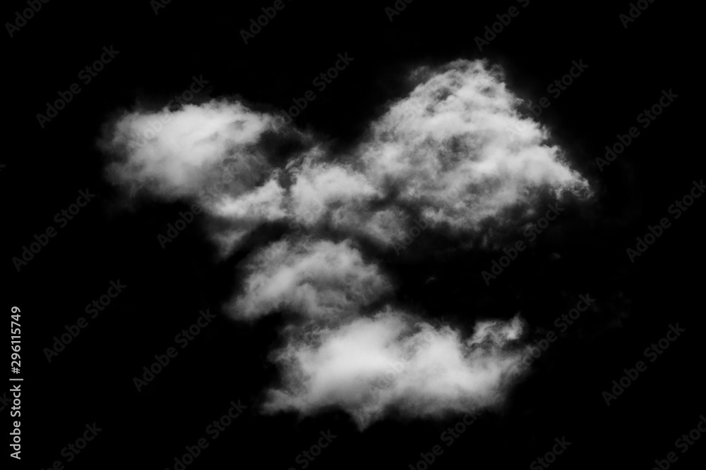 Textured cloud,Abstract black,isolated on black background Textured cloud,Abstract black,isolated on black background