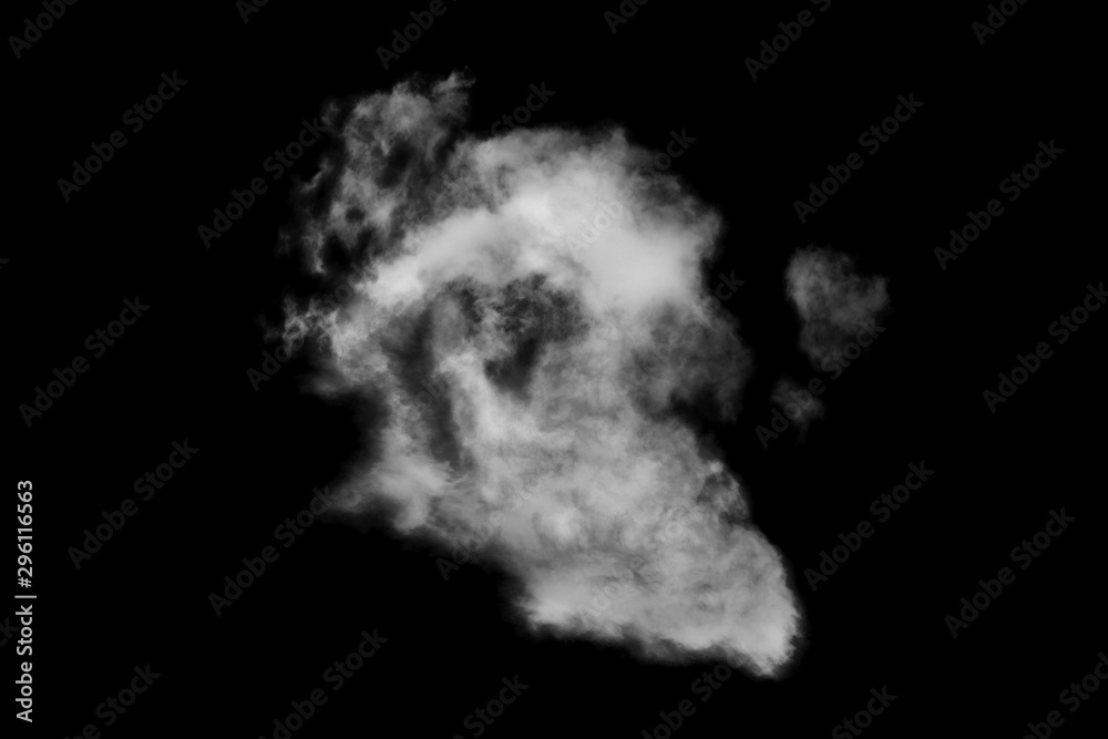 Textured cloud,Abstract black,isolated on black background Textured cloud,Abstract black,isolated on black background