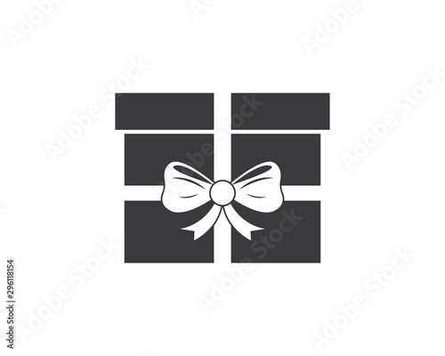 gift box logo vector icon