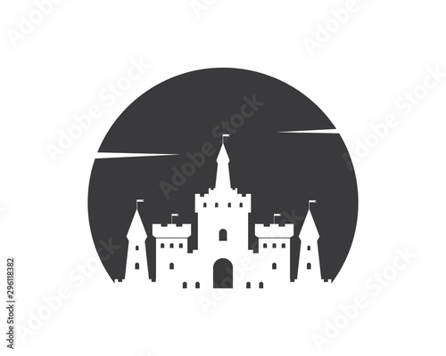 castle logo icon vector illustration design