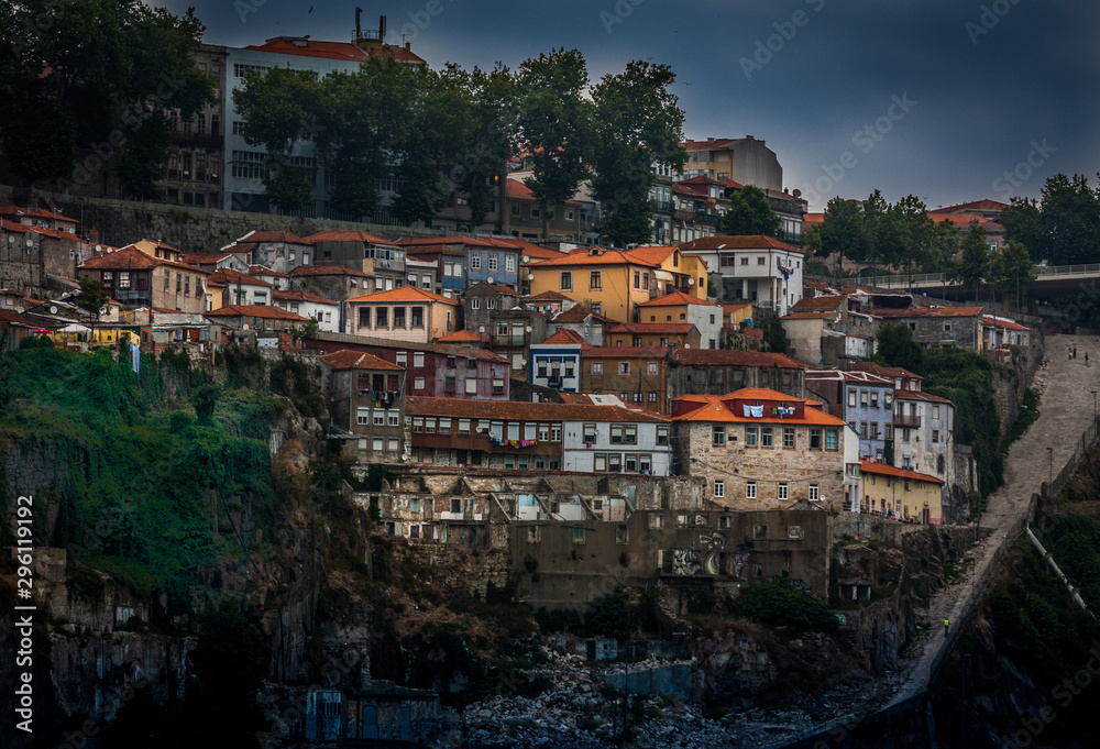 view of old town in porto portugal