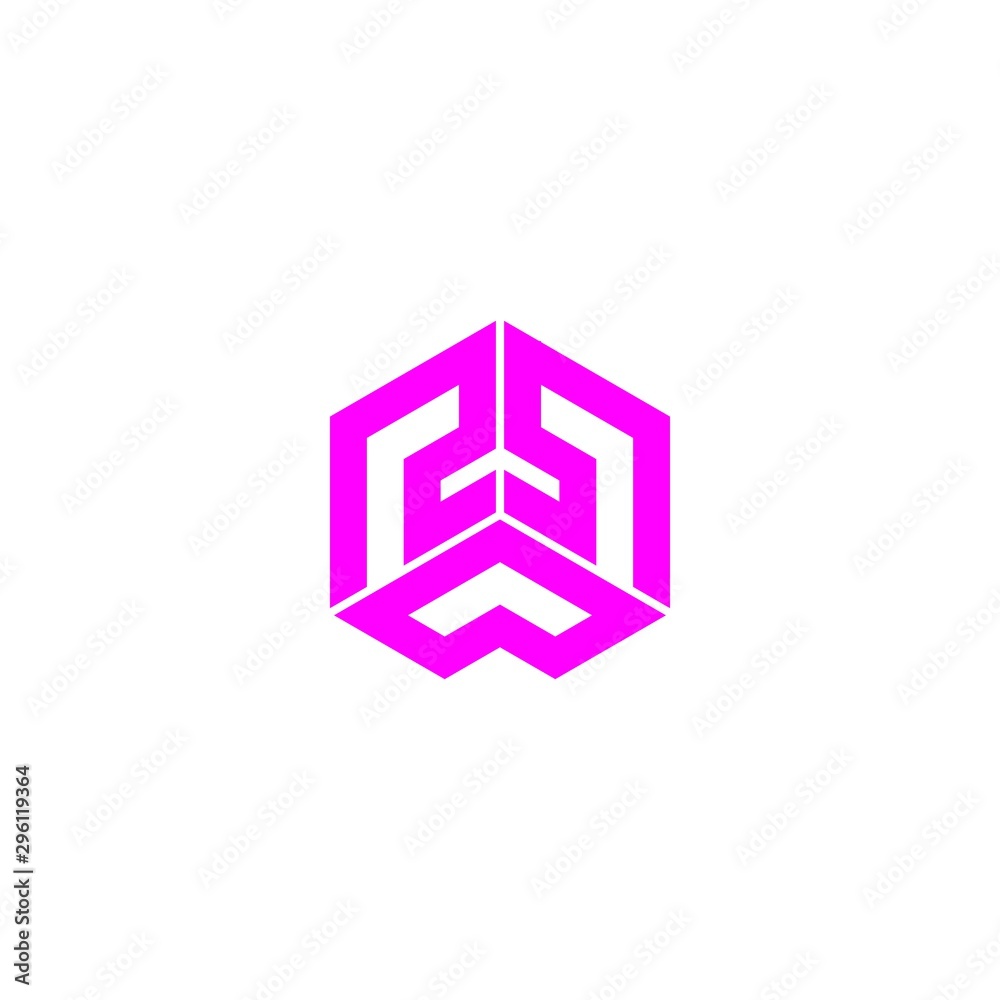Abstract font C, W, A, N, T logo template Abstract font C, W, A, N, T logo template