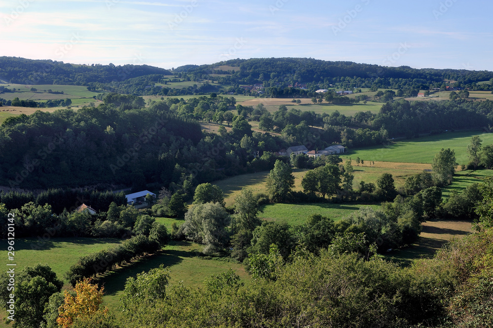 countryside landscape in Auvergne