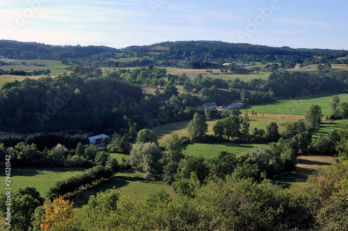 countryside landscape in Auvergne
