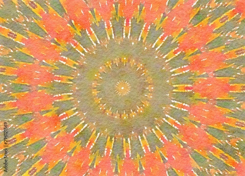 Presewatercolor Colorful digital graphic kaleidoscope symmetry mandala style in laser light trial pattern, Tie Dye , spiderweb art abstract backt Style = Bold..Output Size = Medium..Lightness = Normal