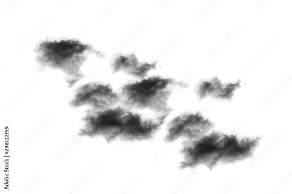 Textured Smoke,Abstract black,isolated on white background Textured Smoke,Abstract black,isolated on white background