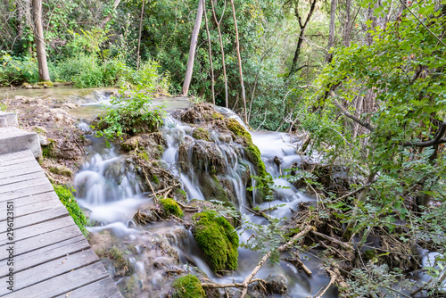 Waterfall in forrest in Croatia