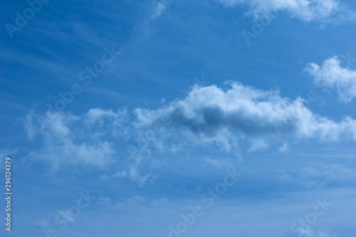 Blue sky with thin clouds