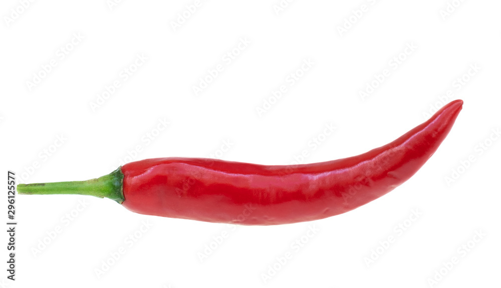 Close up red hot chili spur pepper Close up red hot chili spur pepper