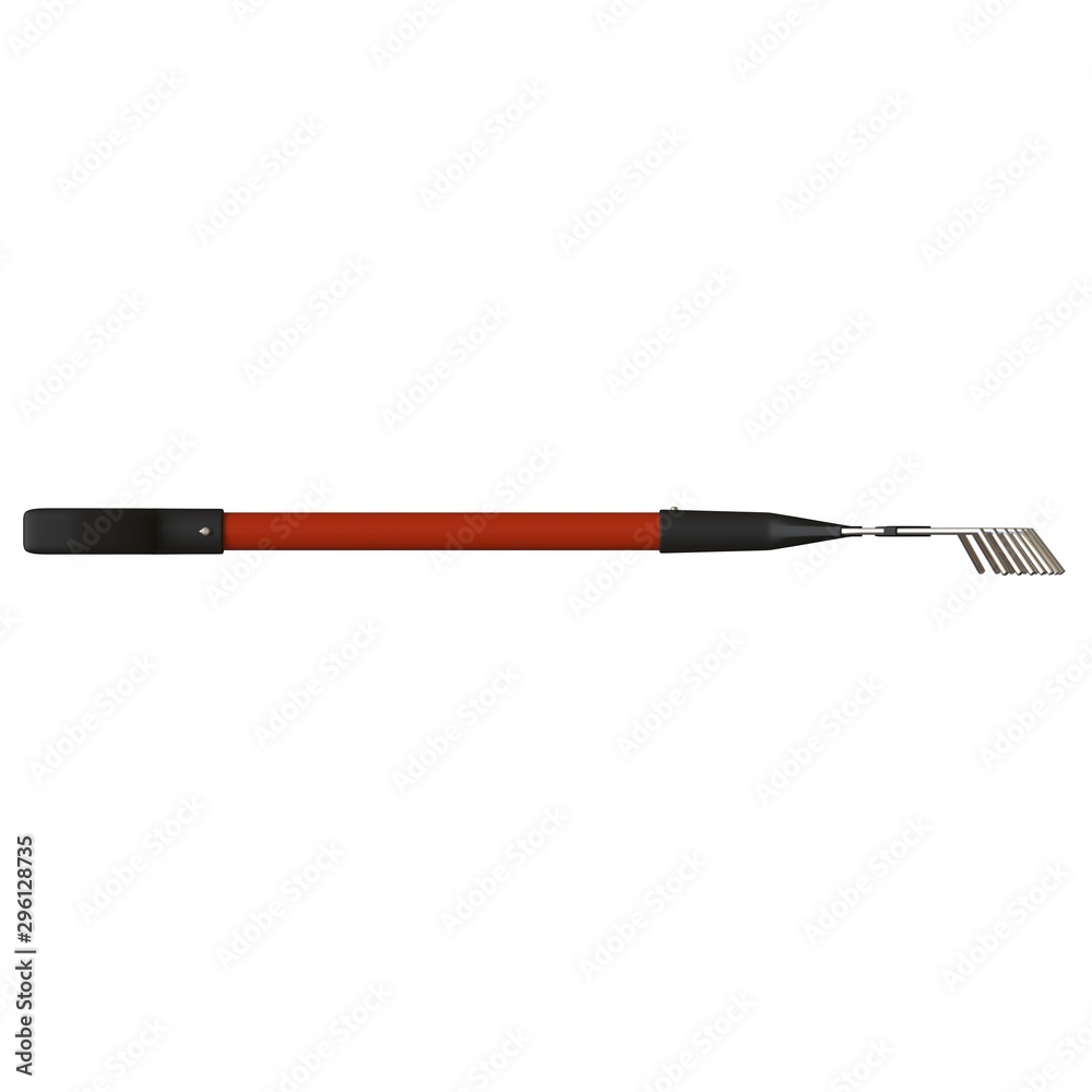 Garden rake on a white background, isolate. 3D rendering of excellent quality in high resolution. It can be enlarged and used as a background or texture. Garden rake on a white background, isolate. 3D rendering of excellent quality in high resolution. It can be enlarged and used as a background or texture.