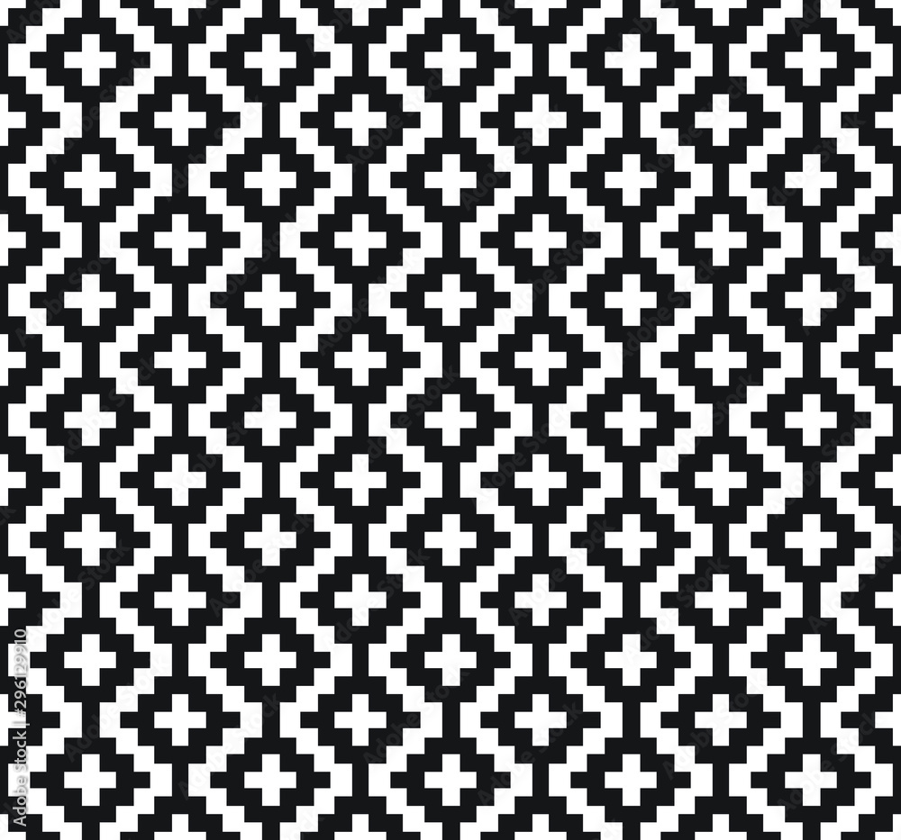 Pixel pattern. Seamless background texture. The pattern can be used to the scheme for embroidery, knitting, sewing and other creative work. Pixel pattern. Seamless background texture. The pattern can be used to the scheme for embroidery, knitting, sewing and other creative work.