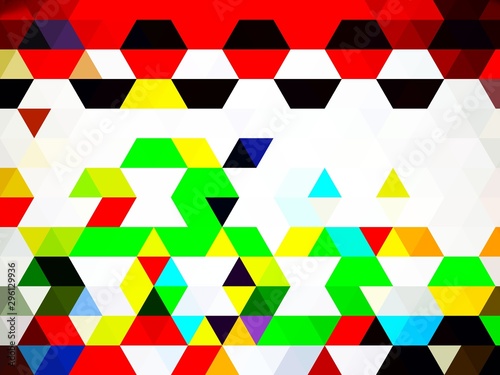 colorful seamless pattern with triangles