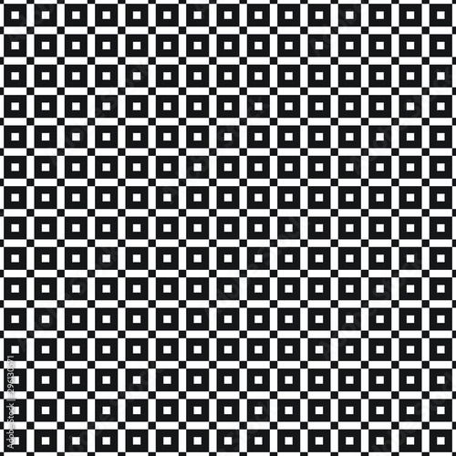 Seamless geometric pattern for the background, patchwork, weaving, embroidering. Jacquard pattern. Pixel pattern. Vector illustration.