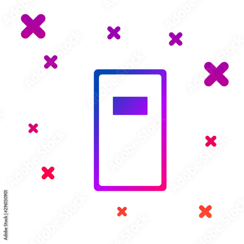 Color Police assault shield icon isolated on white background. Gradient random dynamic shapes. Vector Illustration