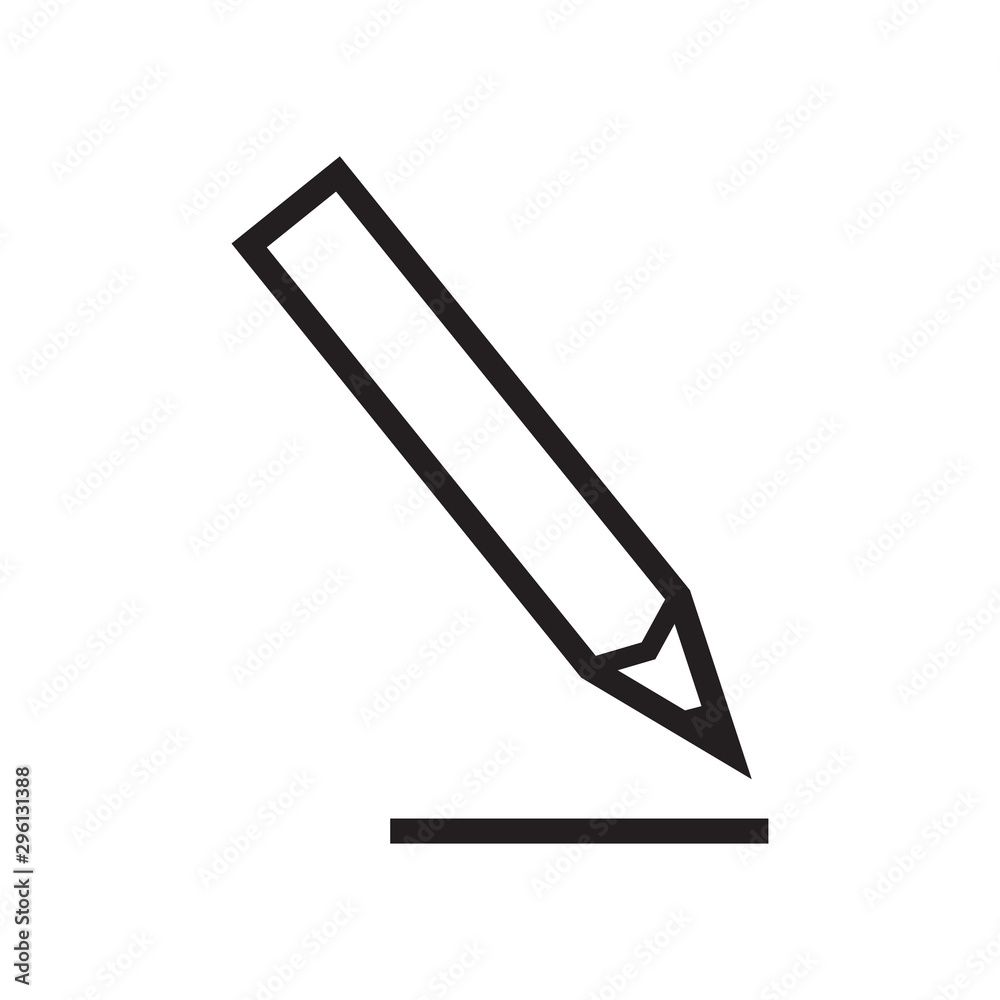 pencil icon vector trendy style pencil icon vector trendy style