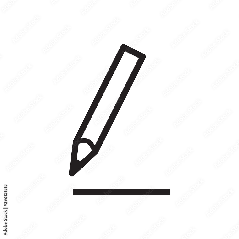 Obraz premium pencil icon vector trendy style