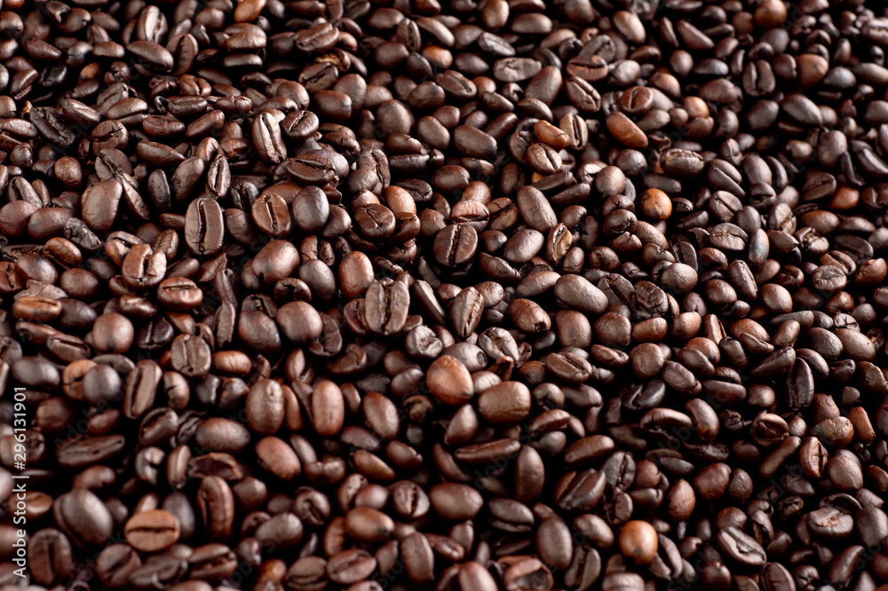 Roasted coffee beans background, arabica and robusta. Roasted coffee beans background, arabica and robusta.