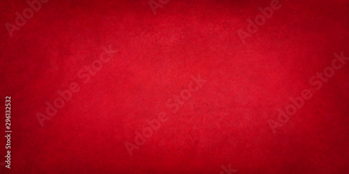 Red Christmas background texture  old vintage textured holiday paper or wallpaper with painted elegant red colors with dark black borders