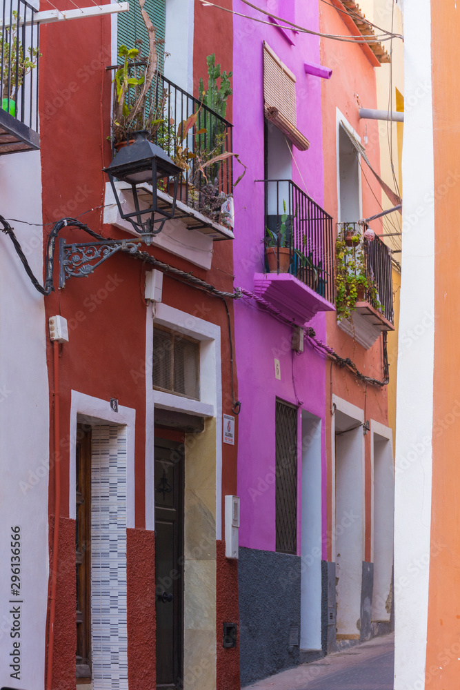 Varied colors on facades