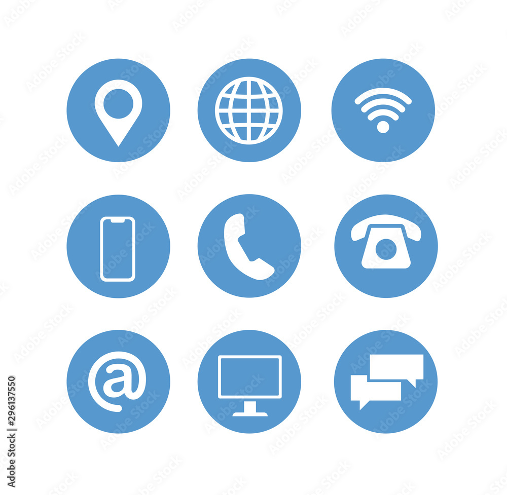 Set of web symbol for computer and mobile contact.Site connect map network.Design element click phone buttone. Set of web symbol for computer and mobile contact.Site connect map network.Design element click phone buttone.