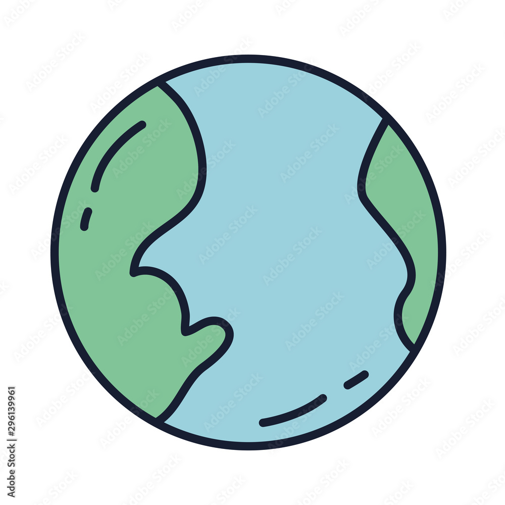 Isolated world sphere fill vector design Isolated world sphere fill vector design