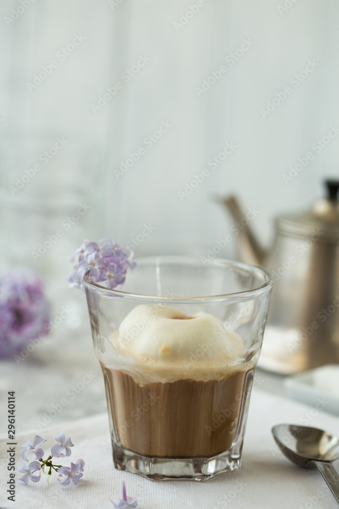 Glace coffe isolated on white background Glace coffe isolated on white background