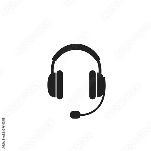 Headphones isolated on white background