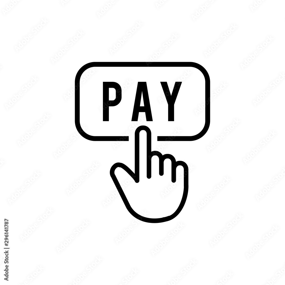 Pay icon trendy design template Pay icon trendy design template