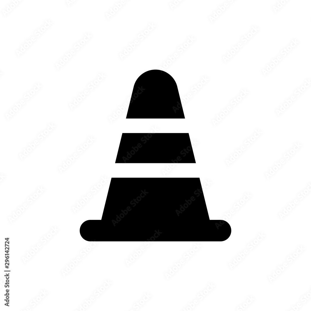 Block cone icon Block cone icon