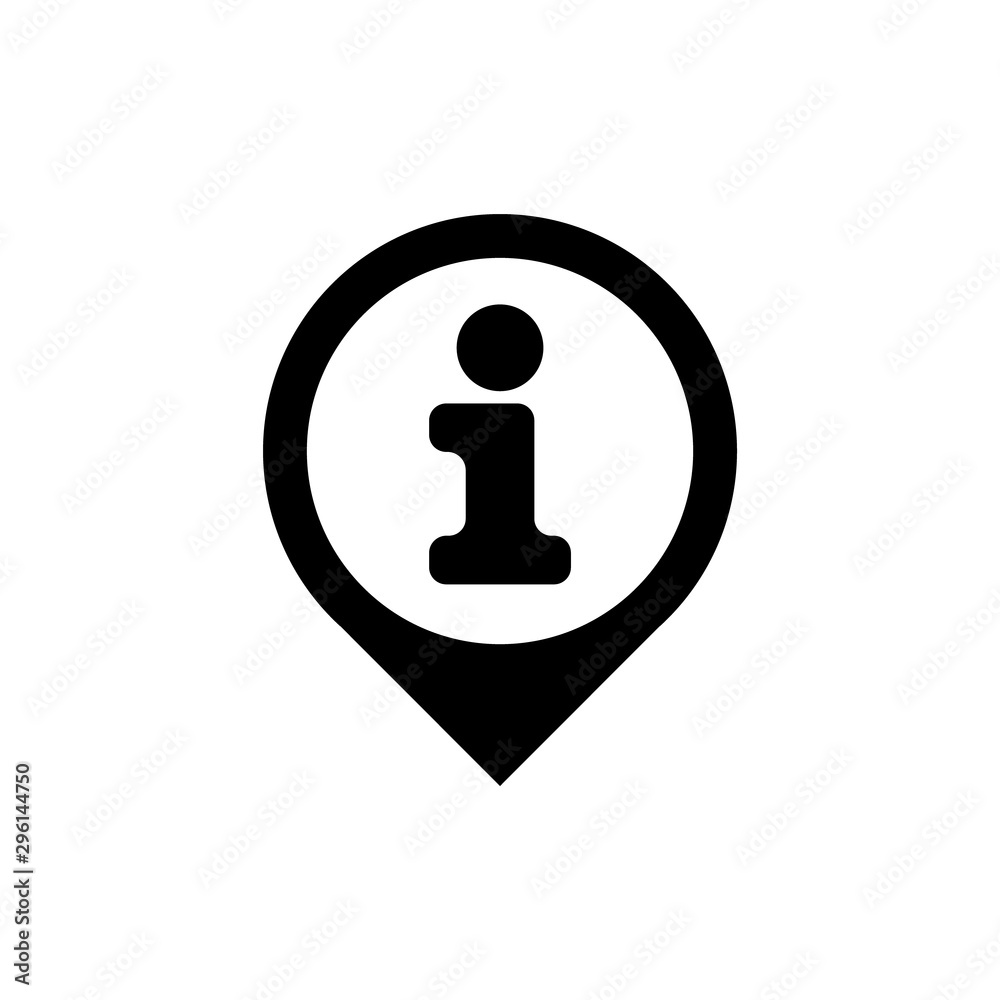 Information Icon Gimmick Vector Template Black White Information Icon Gimmick Vector Template Black White