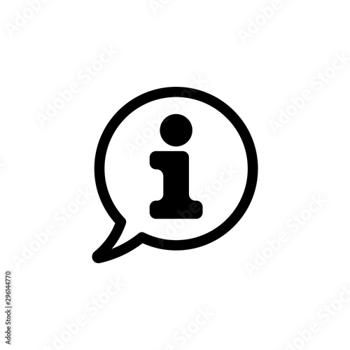 Information Icon Gimmick Vector Template Black White