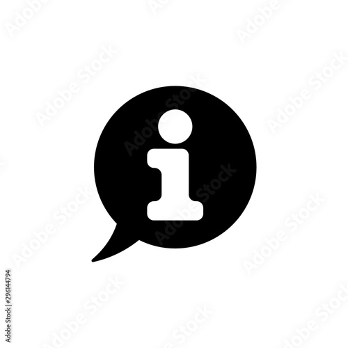 Information Icon Gimmick Vector Template Black White