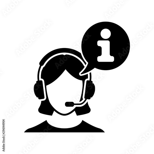 Information Icon Gimmick Vector Template Black White