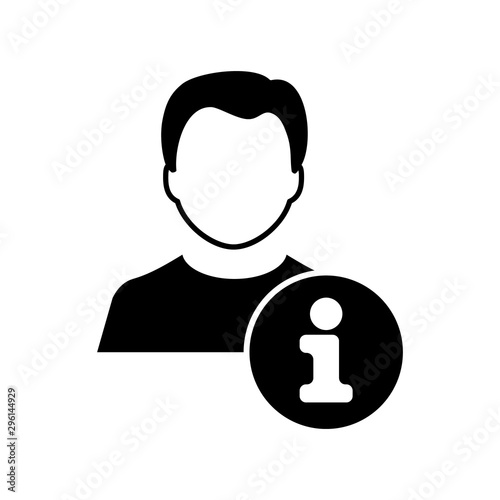 Information Icon Gimmick Vector Template Black White