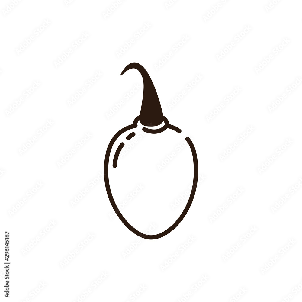 Isolated passion fruit icon line vector design Isolated passion fruit icon line vector design