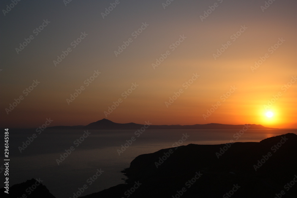 Aegean island landscape and architecture: sea, wind, sand and sunlight