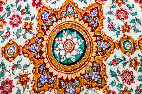 Islamic floral mosaic patter 