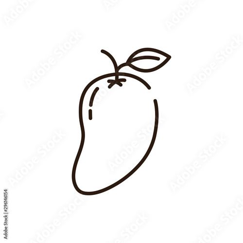 Isolated mango icon line vector design