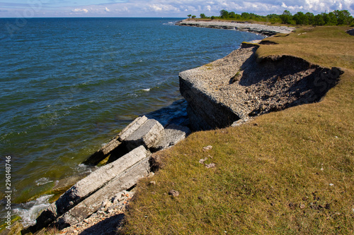 Coastal landscape in Estonia. Osmussaare island photo