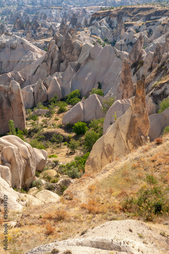 rock formations at Uchisar, Cappadocia, Turkey
