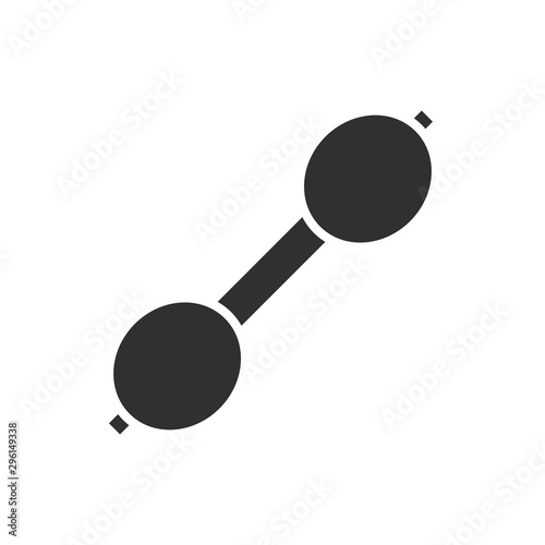 Isolated weight flat vector design